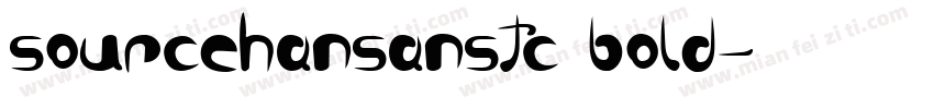 sourcehansanstc bold字体转换